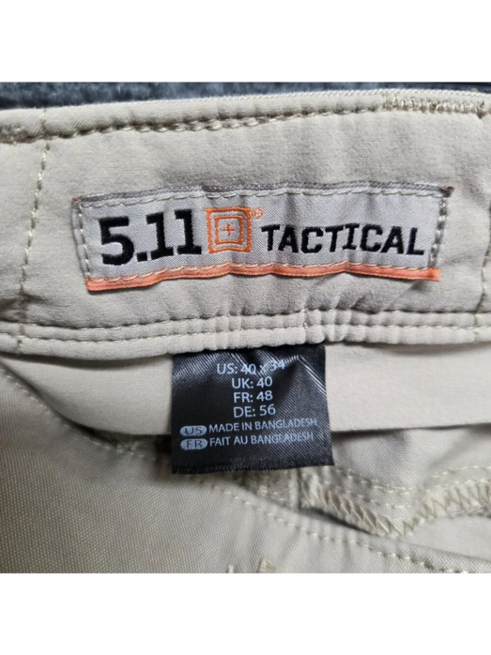 5.11 Tactical Apex Pants Mens 40x34 Khaki Tan Cargo Stretch Performance 74434